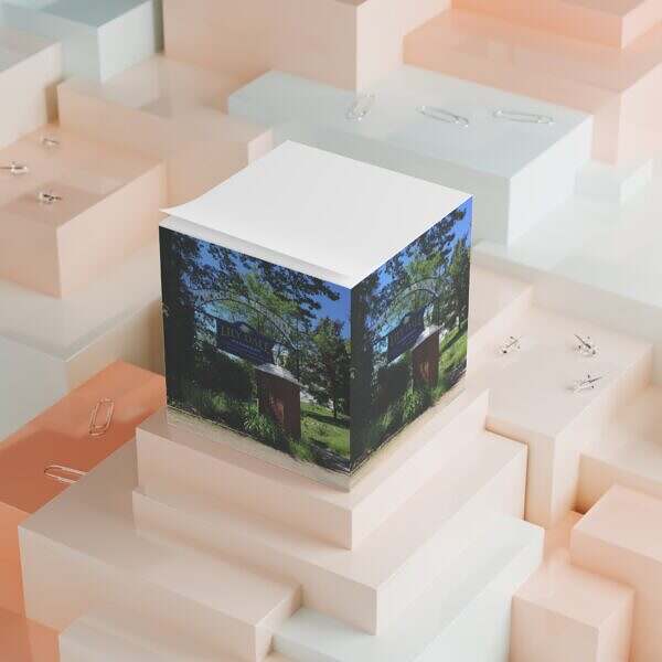 Lily Dale Themed Note Cube - Perfect for Home Office & Spirituality Enthusiasts - Image 4