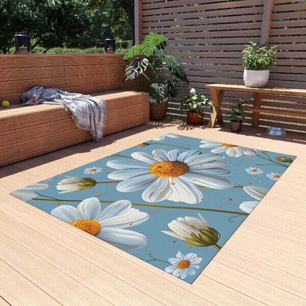 Daisy Outdoor Rug – Boho Decor for Outdoor Living - Image 15