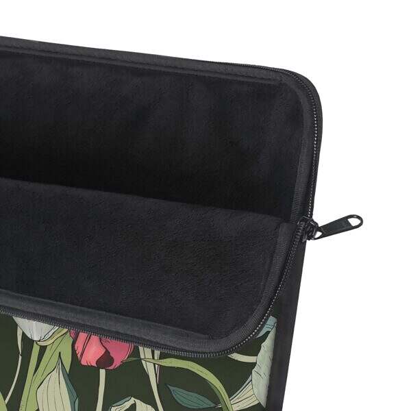 Tulip Floral Laptop Sleeve - Bright and Stylish Tech Accessory - Image 3