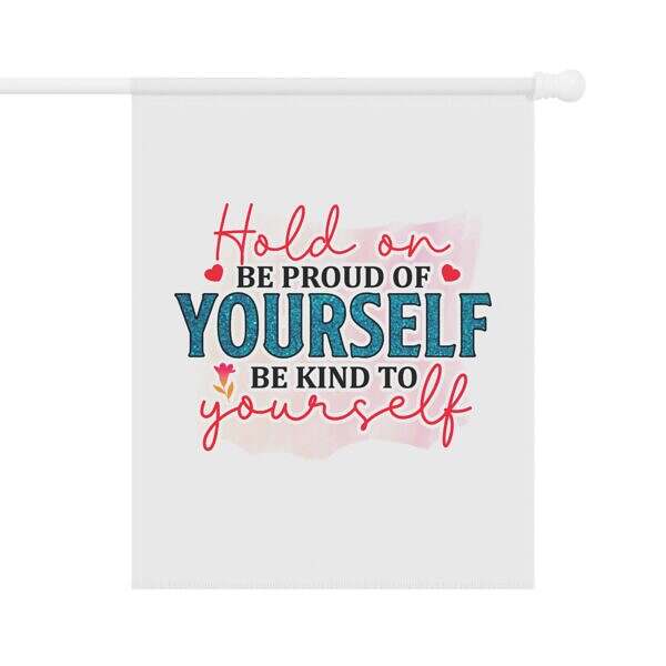 Heartfelt Garden Banner – Self-Kindness Message - Image 5