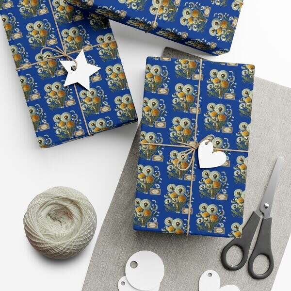Midnight Wishes Dandelion Gift Wrap - Image 3