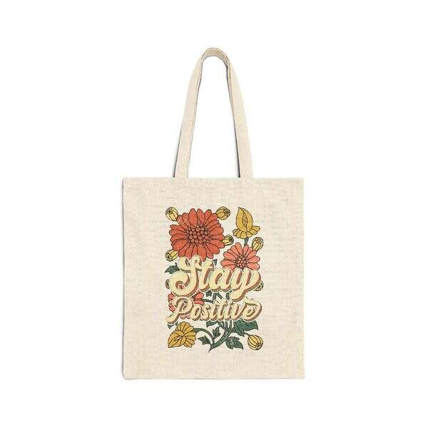 Sunflower or Stay Positive Tote Bag - Eco-Friendly Design for Nature Lovers