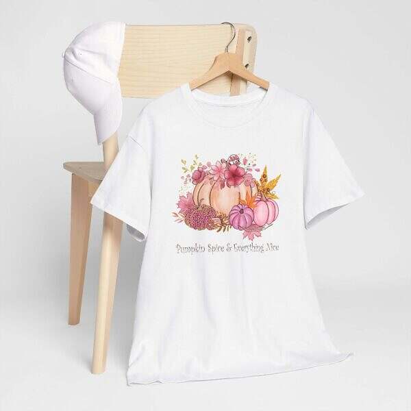 Fall Pumpkin Spice Unisex Heavy Cotton Tee - Image 5