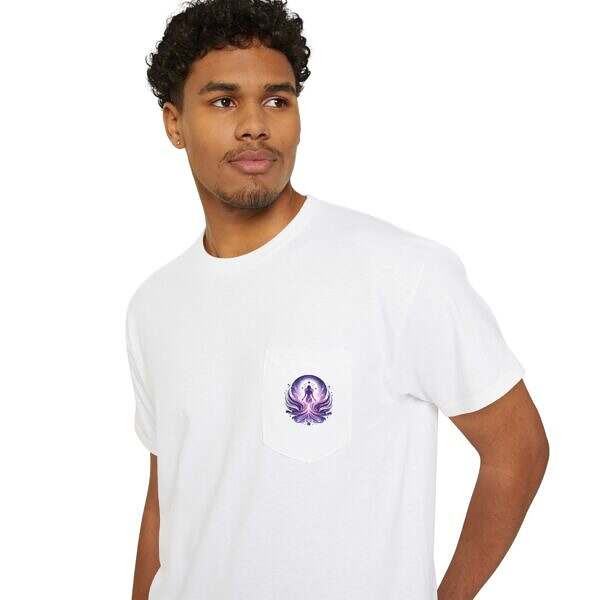 Talk With Colleen Unisex Heavy Cotton Pocket Tee – Everyday Comfort with Signature Style - Image 5
