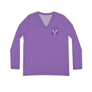 Talk With Colleen Long Sleeve Logo V-Neck