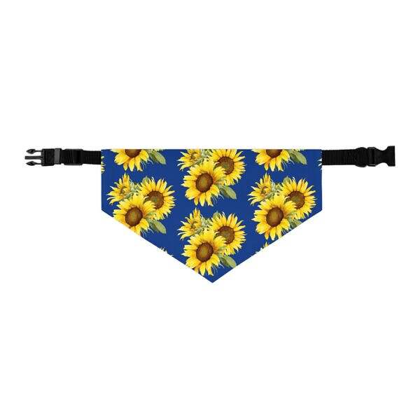 Sunflower Pattern Pet Bandana Collar – Perfect for Dogs on Sunny Days - Image 4
