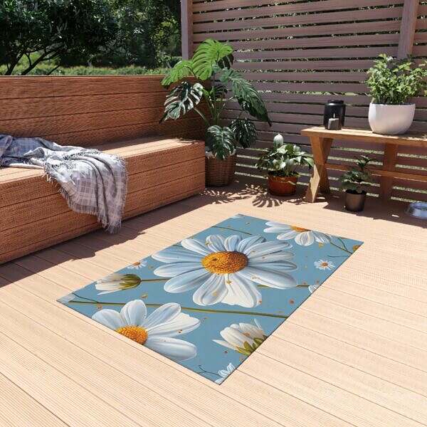 Daisy Outdoor Rug – Boho Decor for Outdoor Living - Image 7