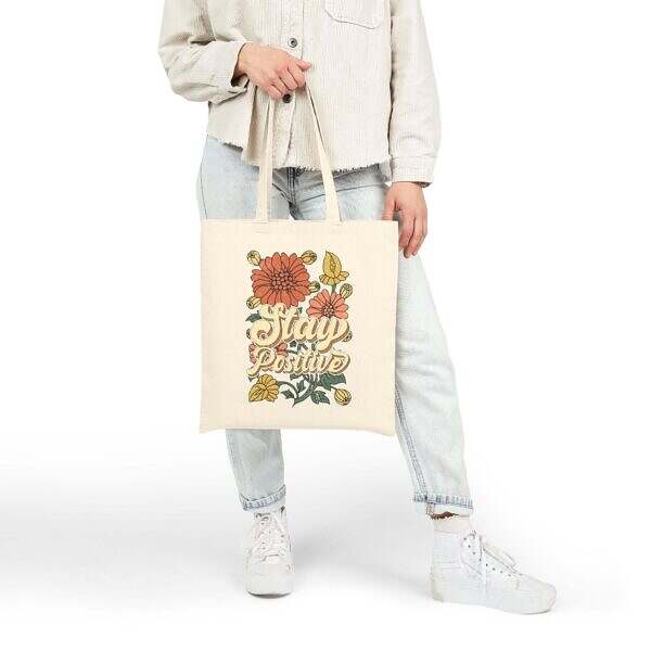 Sunflower or Stay Positive Tote Bag - Eco-Friendly Design for Nature Lovers - Image 7