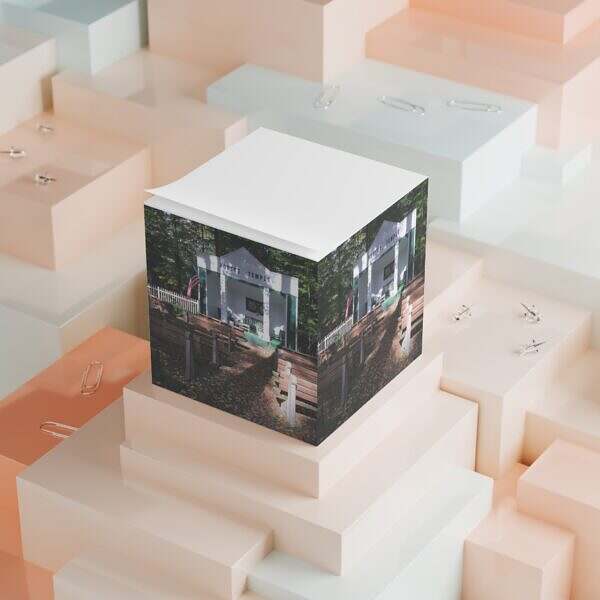 Forest Temple Lily Dale Themed Note Cube - Perfect for Home Office & Spirituality Enthusiasts - Image 4