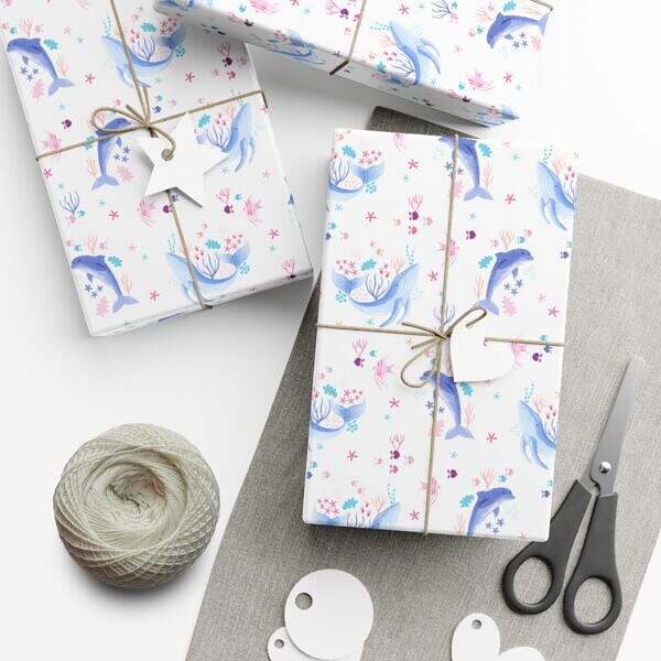 Playful Ocean Wrapping Paper - Image 3
