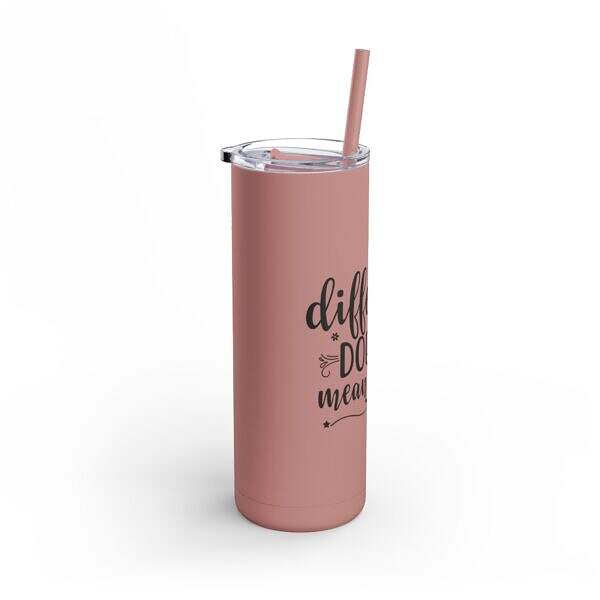 Skinny Matte Tumbler – Inspiring Drinkware for Your Daily Journey - Image 3