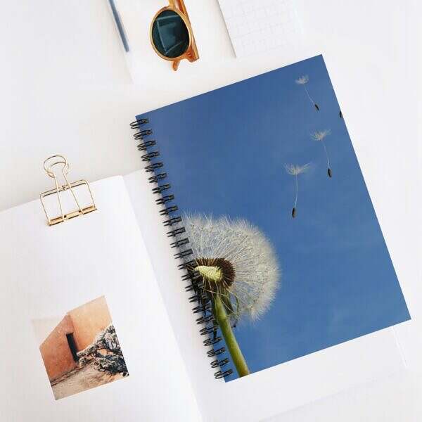 Dandelion Spiral Notebook - Be Proud of Yourself - Image 5