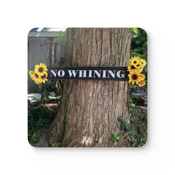 No Whining Corkwood Coaster Set - Image 3