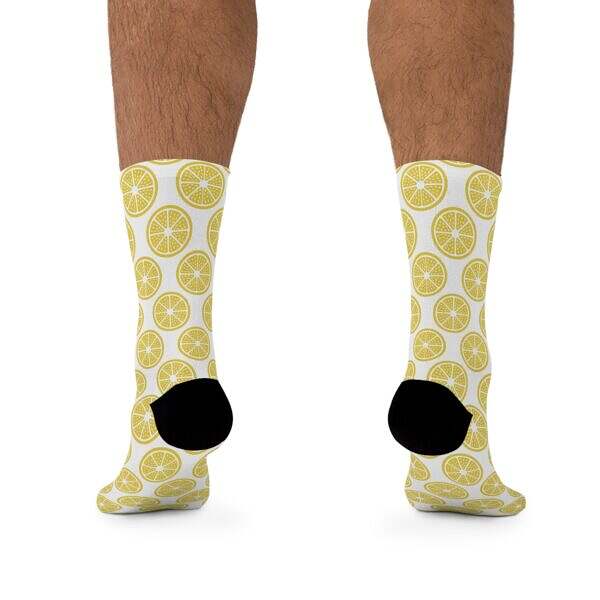 Zest Up Your Step – Lemon Crew Socks - Image 4