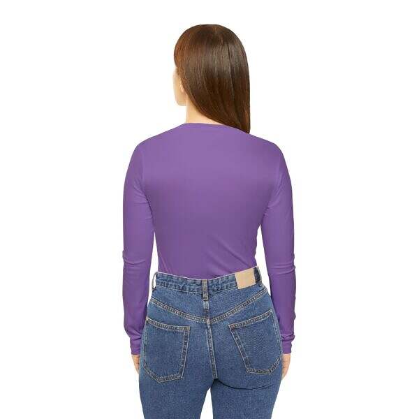 Talk With Colleen Long Sleeve Logo V-Neck - Image 4