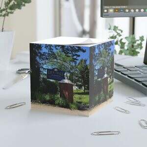Lily Dale Themed Note Cube - Perfect for Home Office & Spirituality Enthusiasts
