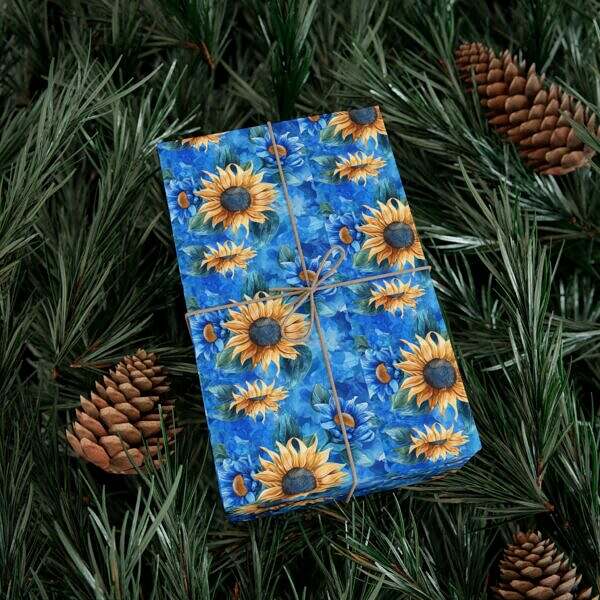 Sunflower Gift Wrap Papers – Floral Wrapping Paper for Special Occasions - Image 8