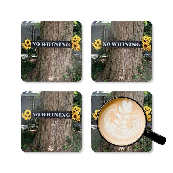 No Whining Corkwood Coaster Set - Image 6