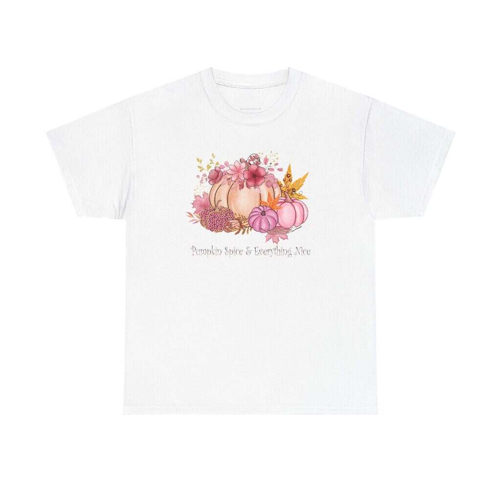Fall Pumpkin Spice Unisex Heavy Cotton Tee