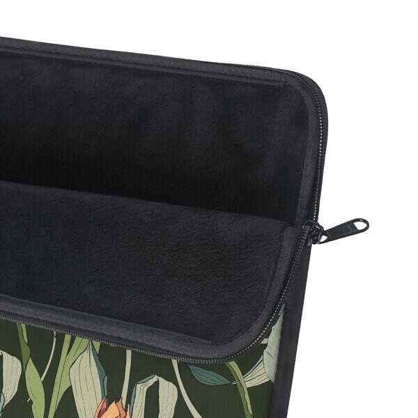 Tulip Floral Laptop Sleeve - Bright and Stylish Tech Accessory - Image 9