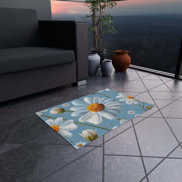 Daisy Outdoor Rug – Boho Decor for Outdoor Living - Image 4