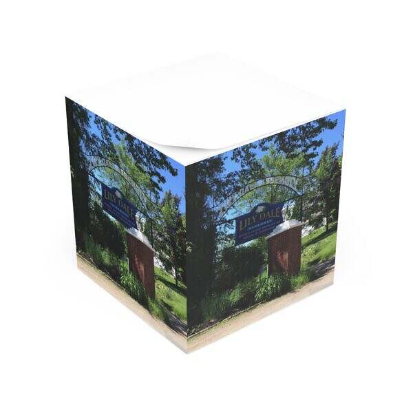 Lily Dale Themed Note Cube - Perfect for Home Office & Spirituality Enthusiasts - Image 3