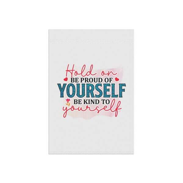 Heartfelt Garden Banner – Self-Kindness Message - Image 3