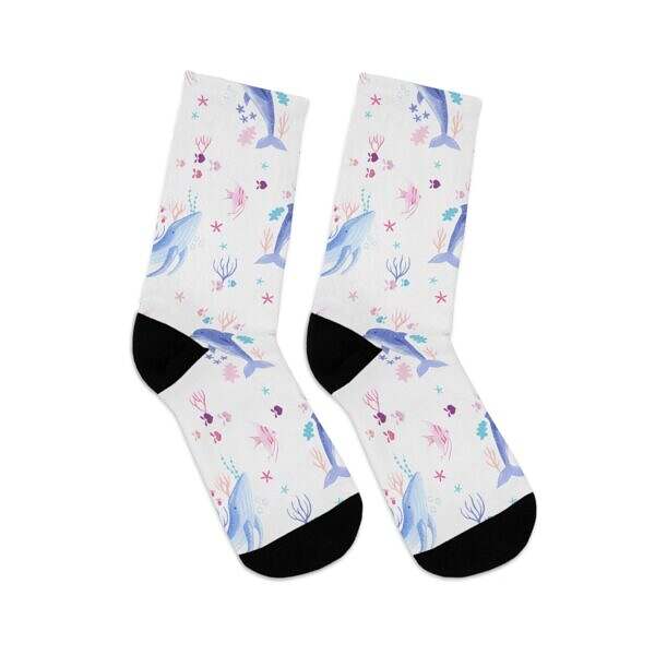 Dive Into Comfort – Ocean Life Crew Socks - Image 6