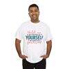Inspirational Unisex Heavy Cotton Tee - 'Hold On, Be Proud of Yourself, Be Kind to Yourself' - Image 6