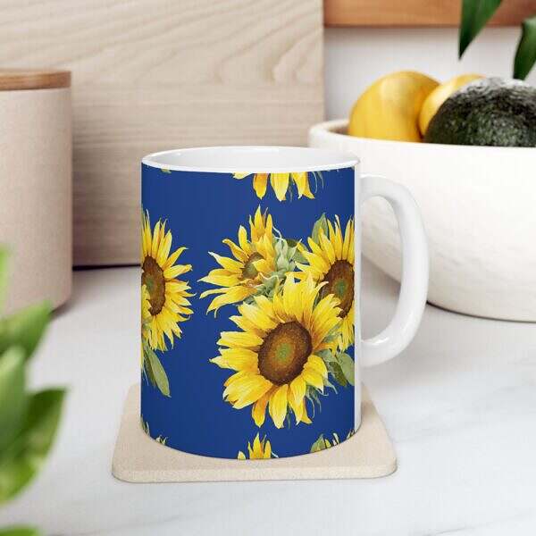 Sunflower Bliss Ceramic Mug – 11oz & 15oz – Brighten Every Sip - Image 6
