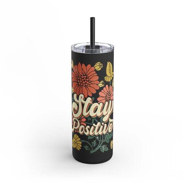 Skinny Matte Tumbler – Inspiring Drinkware for Your Daily Journey