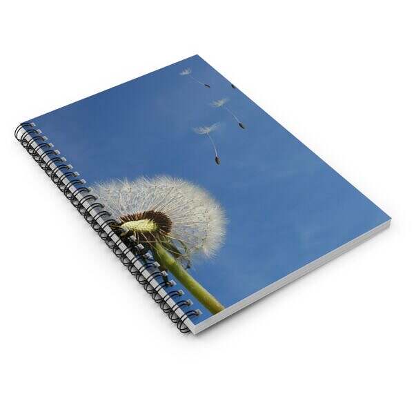 Dandelion Spiral Notebook - Be Proud of Yourself - Image 3