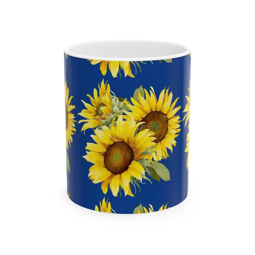 Sunflower Bliss Ceramic Mug &ndash; 11oz & 15oz &ndash; Brighten Every Sip