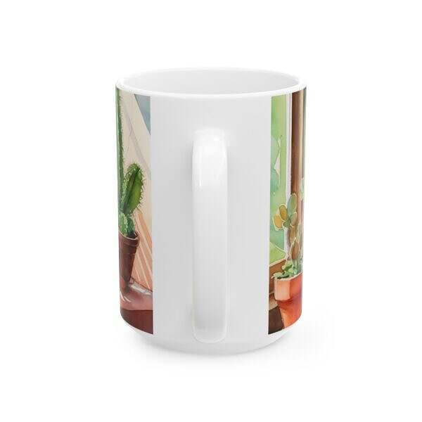 Cactus Window Ceramic Mug – 11oz & 15oz – A Touch of Desert Charm - Image 10