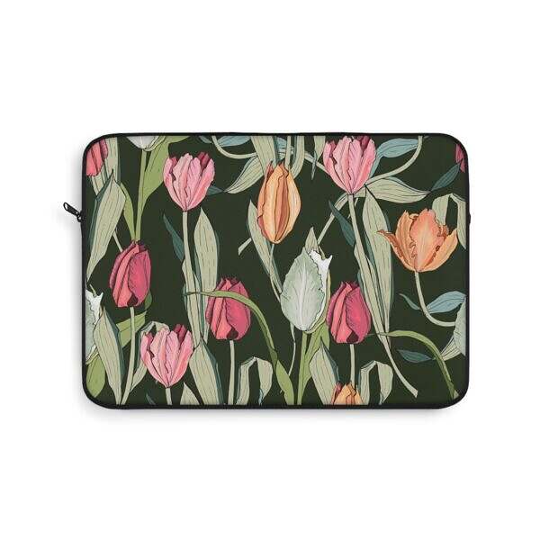 Tulip Floral Laptop Sleeve - Bright and Stylish Tech Accessory