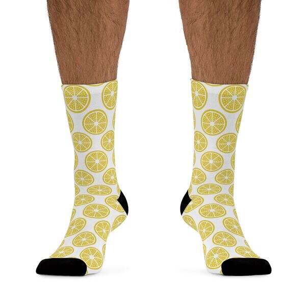Zest Up Your Step – Lemon Crew Socks - Image 3