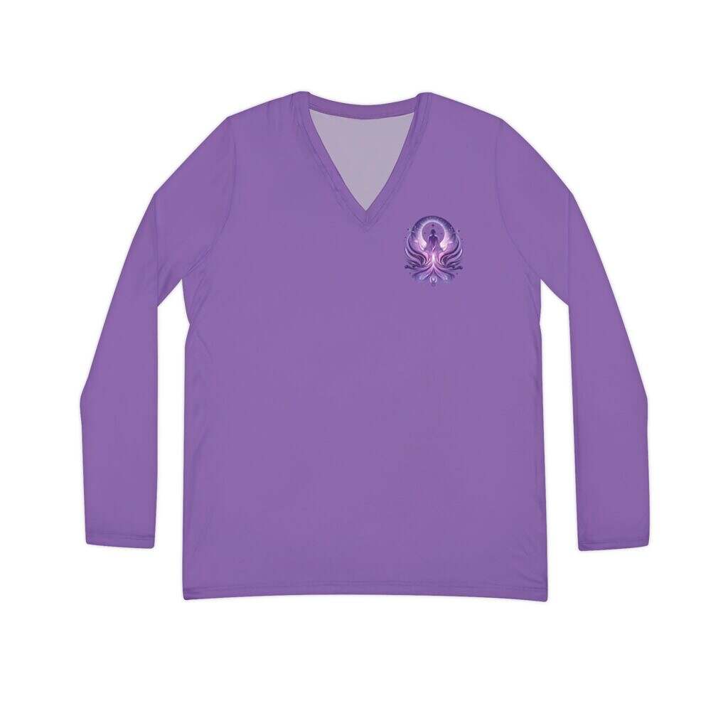 Talk With Colleen Long Sleeve Logo V-Neck