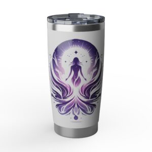 Mystic Tumbler &mdash; Purple Spiritual Goddess 20oz Insulated Travel Cup