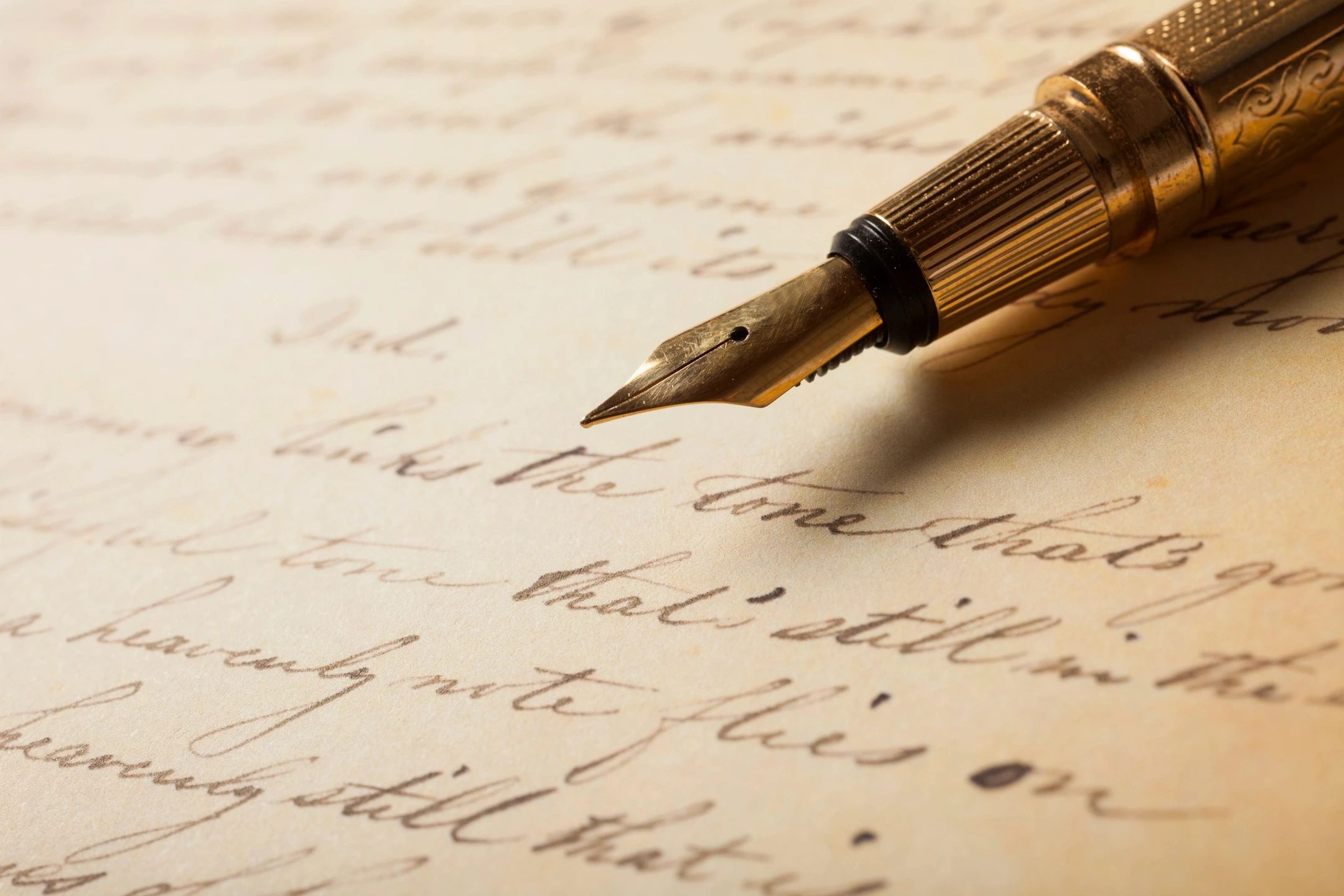 Image of a pen on paper