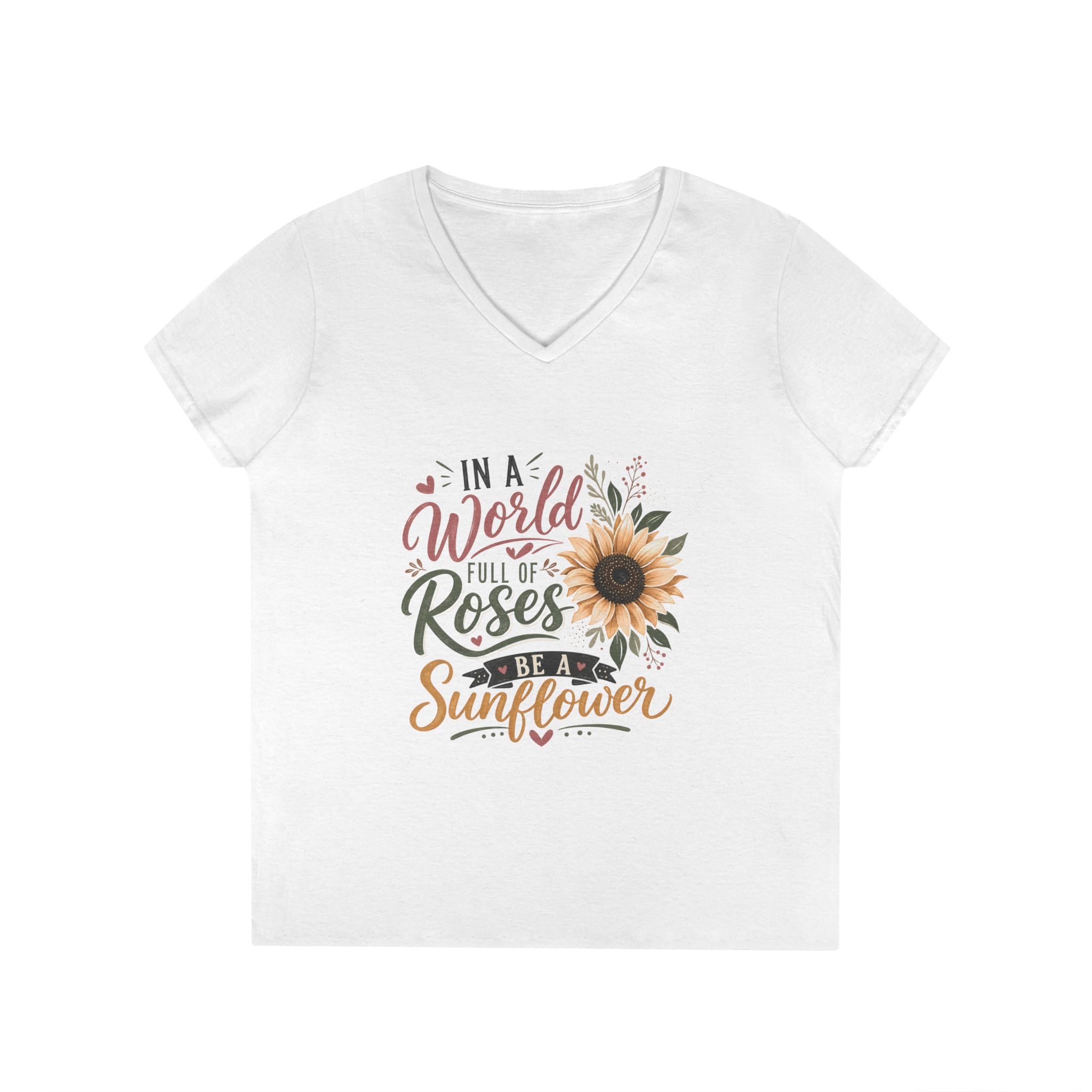 Copy of Happy Fall V-neck Shirts – V-Neck T-Shirt for Women - Image 2