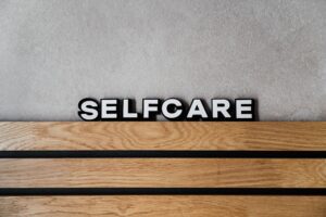 Image of the words self care